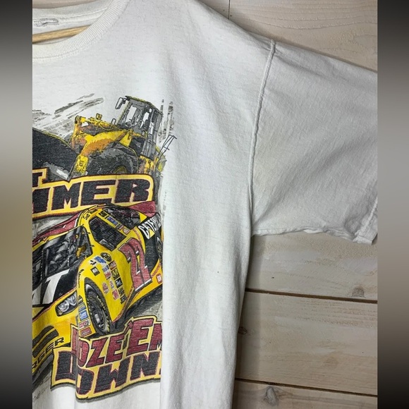Vintage Scott Wimmer 22 Caterpillar Bill Davis Racing NASCAR TShirt - Picture 5 of 5